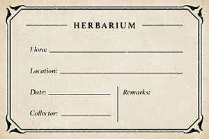 Vintage Herbarium Label